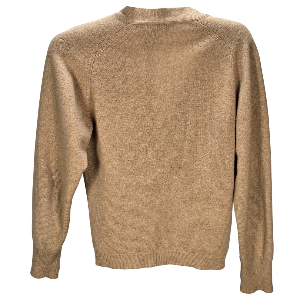 VTG Men's‎ Jaeger Size 38 Camelhair Wool Cardigan Sweater Scotland Old Money - Picture 2 of 4